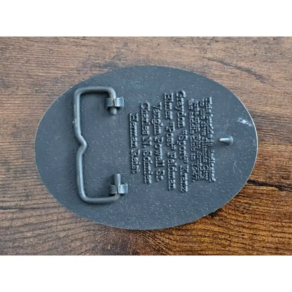 60 Year Commemorative Brass Buckle Illinois City Saddle Club, IL